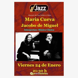Mara Cueva y Jacobo de Miguel en concierto en Jazz Caf