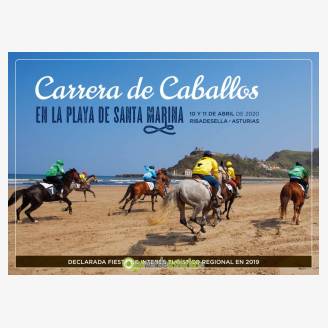 Carrera de Caballos 2020 en la Playa de Santa Marina - Ribadesella