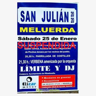 Fiesta de San Julin 2020 en Meluerda - Suspendida