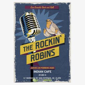 The Rockin's Robins en concierto en Indian Caf