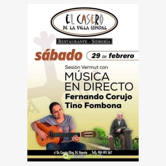 Fernando Corujo y Tino Fombona en concierto en El Casero de la Villa Condal