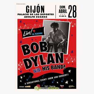 Bob Dylan y su banda en concierto en Gijn
