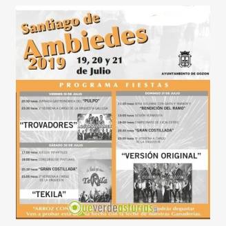 Fiestas Patronales de Santiago de Ambiedes 2019