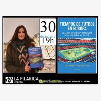 Carolina Coronas presenta "Tiempos de ftbol en Europa"