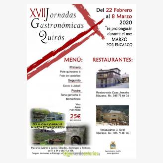 XVII Jornadas Gastronmicas de Quirs 2020