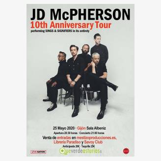 JD McPherson en concierto en Gijn - 10th Anniversary Tour