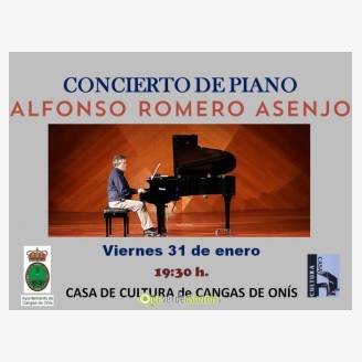 Alfonso Romero Asenjo en concierto en Cangas de Ons