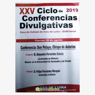 XXV Ciclo de Conferencias Divulgativas en Soto de Luia