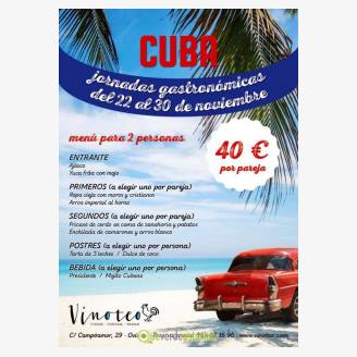 Jornadas gastronmicas de la cocina cubana en Vinoteo