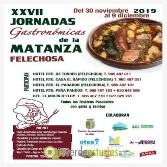 XXVII Jornadas Gastronmicas de la Matanza 2019 en Felechosa