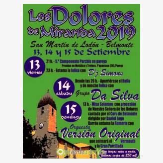 Fiestas de Los Dolores de Miranda 2019 en San Martn de Lodn