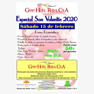 Especial San Valentn 2020 en el Gran Hotel Rural Cela